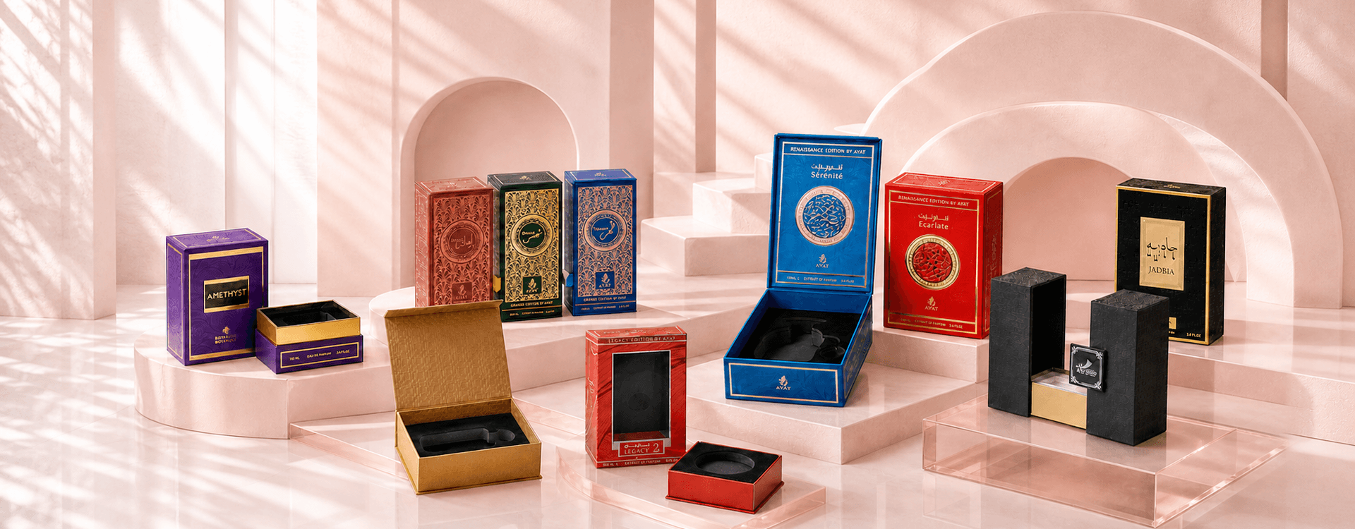 Custom presentation packaging designed for feminine consumer brands