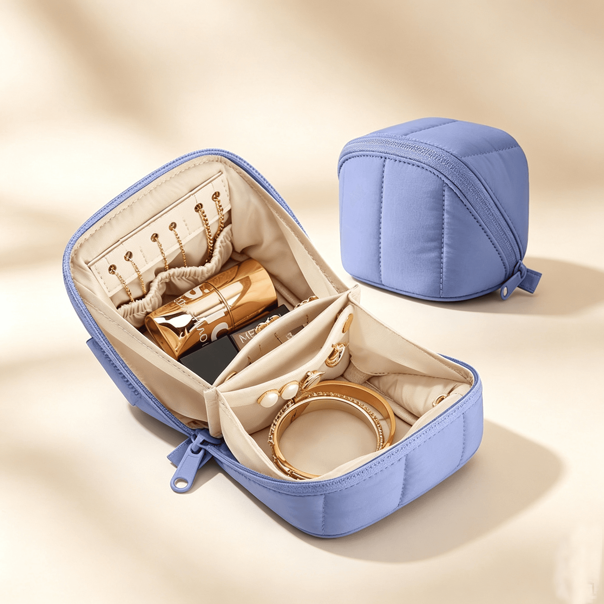 Compact Travel Jewelry Organizer Case