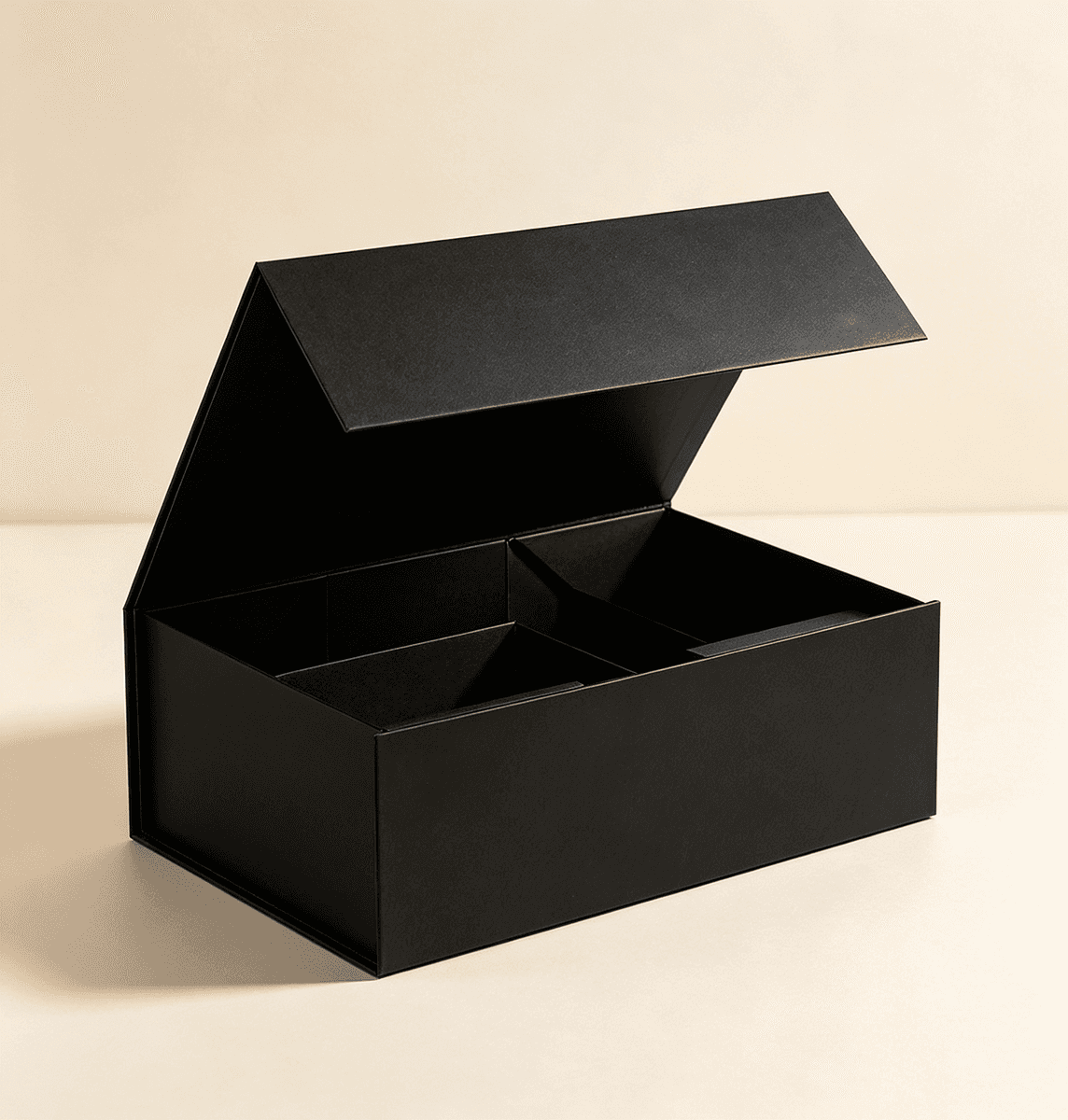 Custom Black Collapsible Magnetic Rigid Gift Box